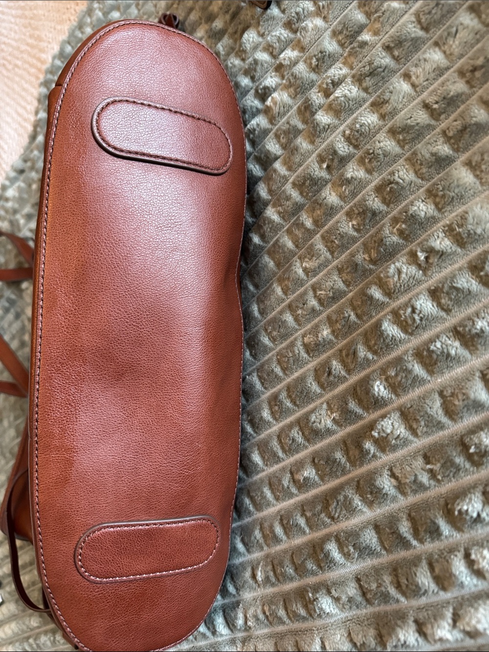 Fossil Chestnut Brown Leather Tote - Picture 6 of 14